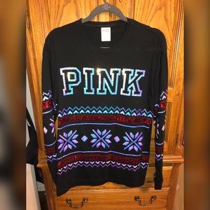 🛑SOLD VS Pink Bling crew shirt S M L